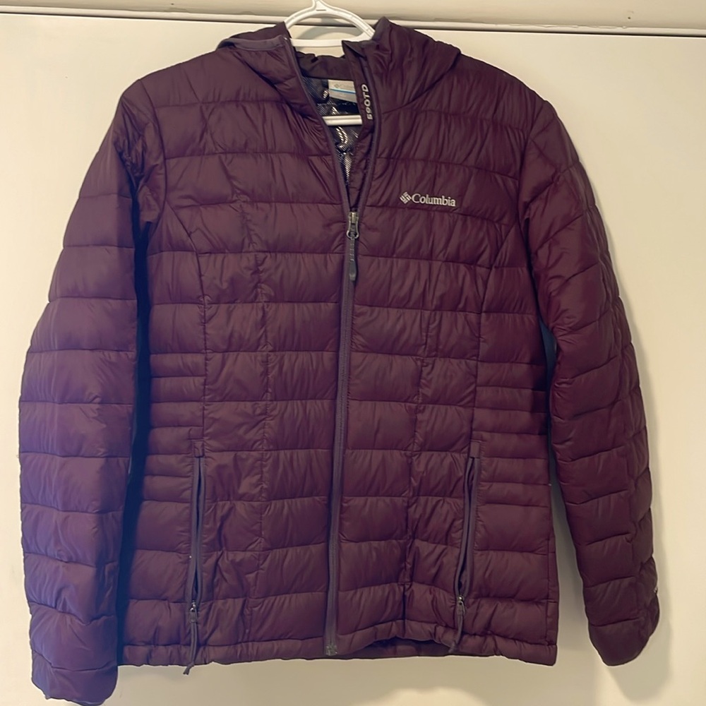 Women’s Columbia light down hooded jacket